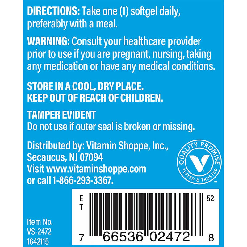 The Vitamin Shoppe Brand Vitamin D3 400IU Supplement, 200 Softgels | Bone, Immune, and Cellular Health Support for Men and Women, Gluten Free, Dairy Free,