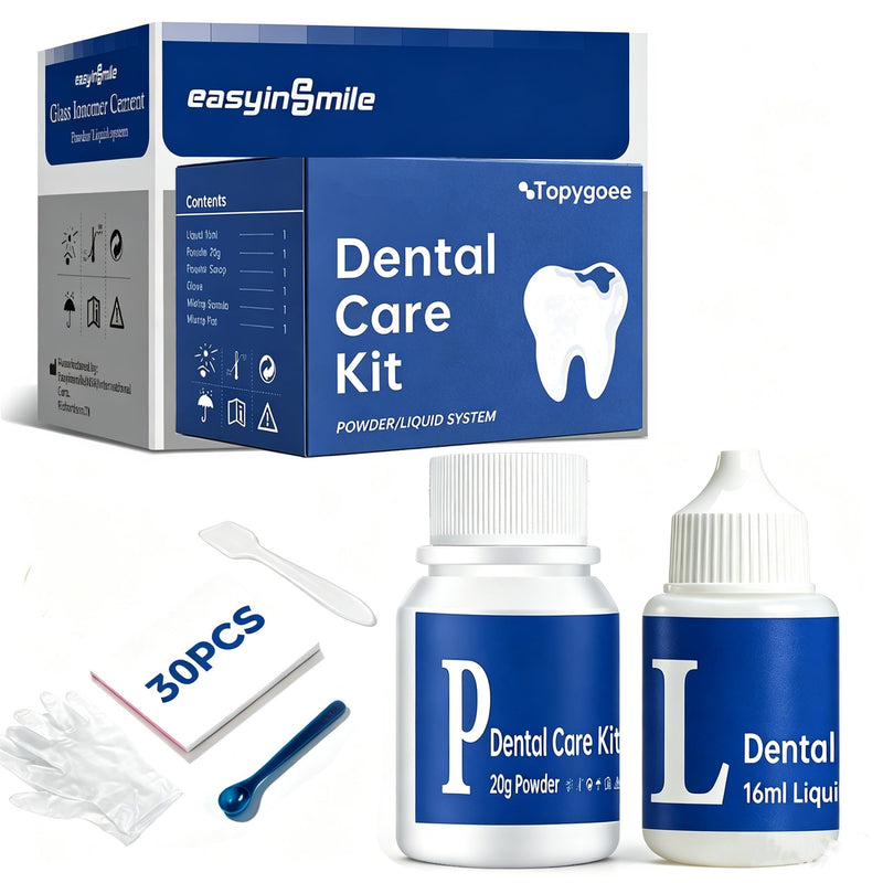 Tooth Repair Kit, Dental Cement Zinc Oxide Eugenol for Missing Teeth