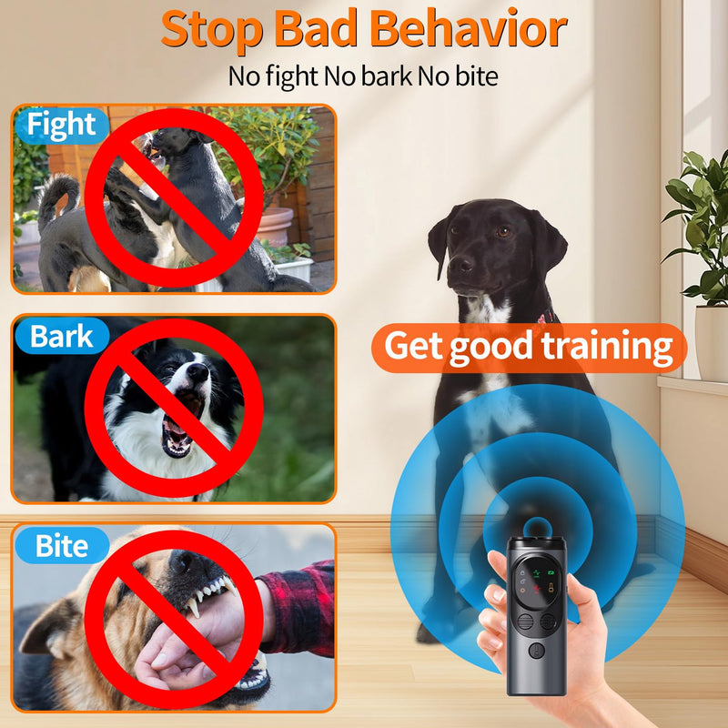 AICase Anti Barking Device,Dog Barking Control Devices,Rechargeable Ultrasonic Dog Bark Deterrent up to 16.4 Ft Effective Control Range Safe for Human & Dogs Portable Indoor & Outdoor