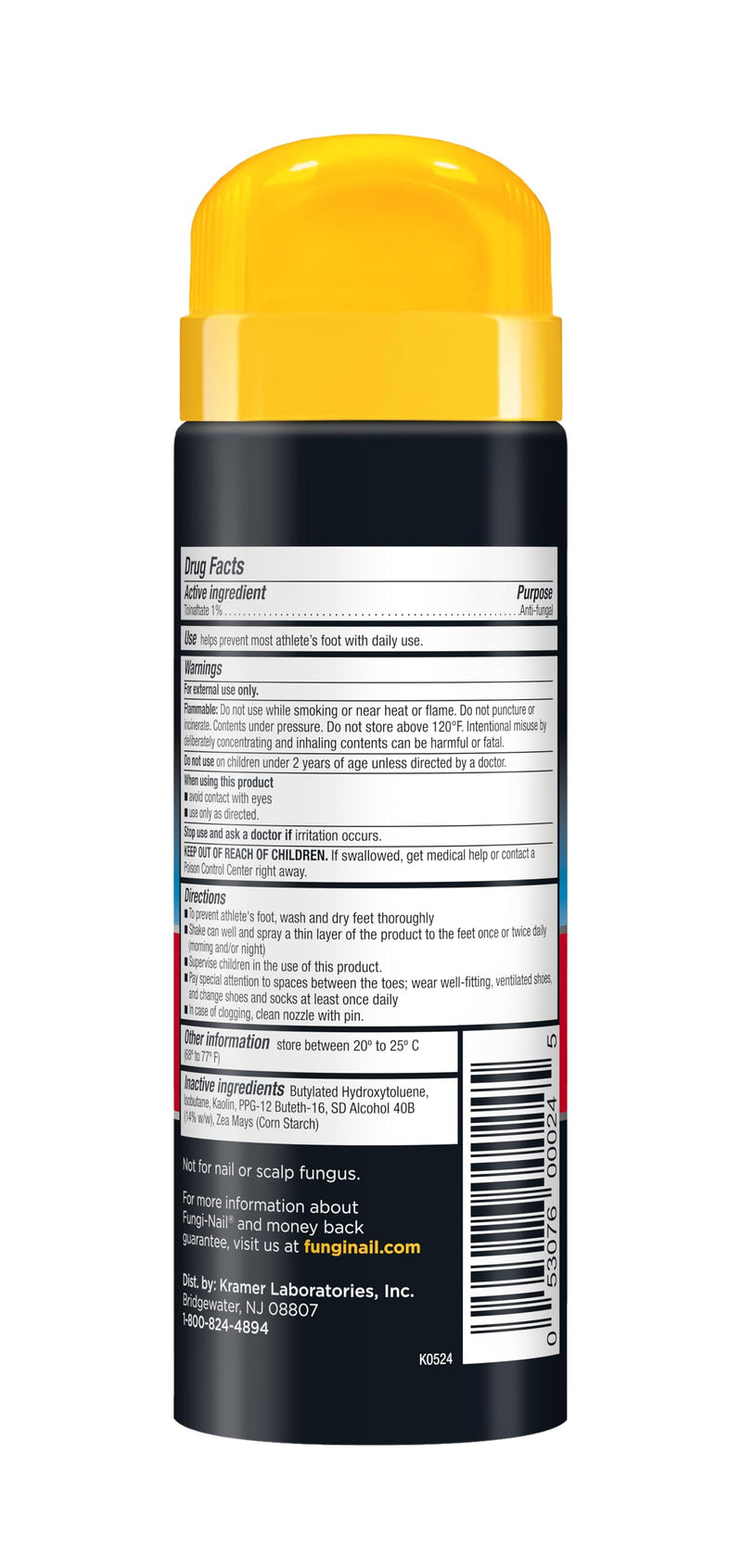 Fungi-Nail Everyday Anti-Fungal Powder Spray, Stops Foot Fungus, Prevents Most Athlete‚Äôs Foot, Absorbs Wetness to Fight Odor, Talc-free, 4.6oz - BeesActive Australia
