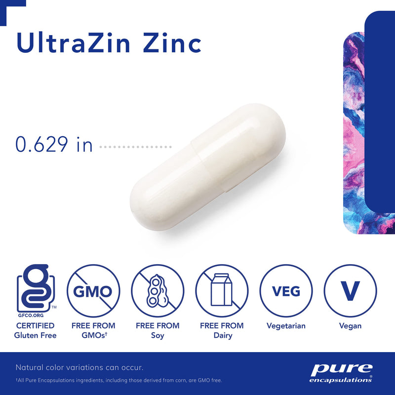 Pure Encapsulations UltraZin Zinc | Enhanced Absorption Mineral Support for Metabolism and Immune Health* | 90 Capsules 90 Count (Pack of 1) - BeesActive Australia