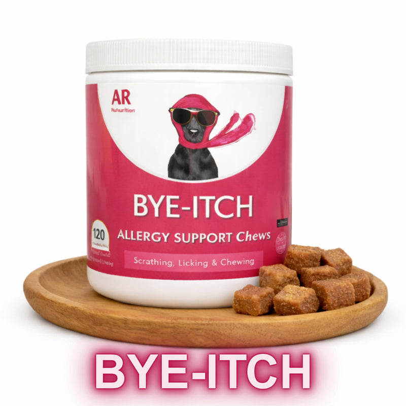 CHILIMILII BYE-Itch Immunity Treats For Dogs- 120 Anti-Itch Chews-Allergy Support Chews-Helps Soothe Itchy Skin, Paws, Ears - Licking, Scratching-Perfect for Small, Medium & Large Dogs-