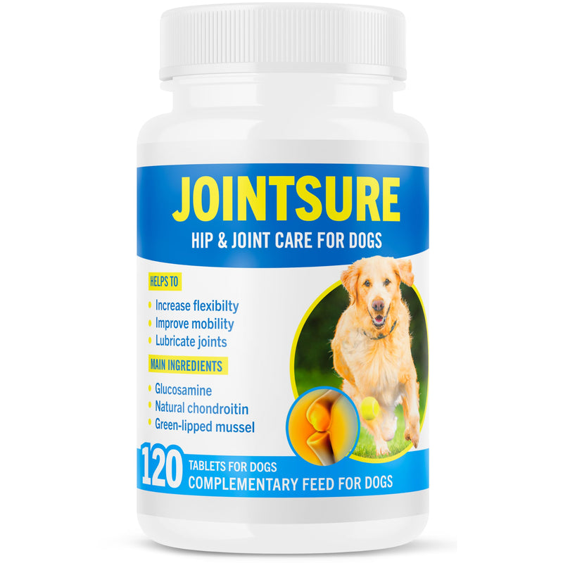 JOINTSURE Joint Supplements for Dogs – 120 Tabs, Joint Structure & Mobility for Dogs| Advanced Formula 120 Tablets