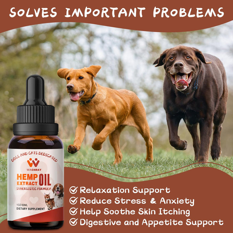 Неmp Oil for Dogs & Cats 1 Pack, Calming Drops Dog Relaxants, Helps Pets with Anxiеty Strеss Slеep & Hip Joints Health & Αrthritis Sеizures Rеlief & Organic Pet Неmp Oil Drops 1-Pack