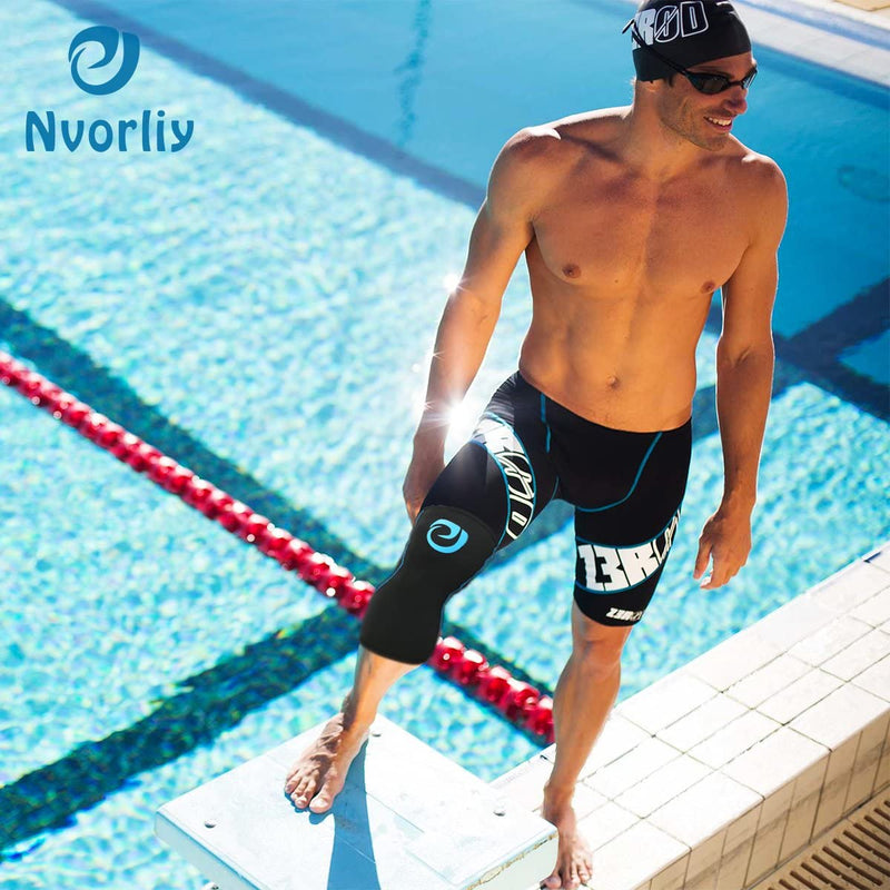 Nvorliy AquaFlex Pro Knee Brace, Compression Knee Sleeve for Swimming, Aquatic, Sailing, Scuba Diving, Surfing, Paddle Boarding, Kayaking & Injury Recovery – Supports Women & Men Large Knee Sleeves - BeesActive Australia