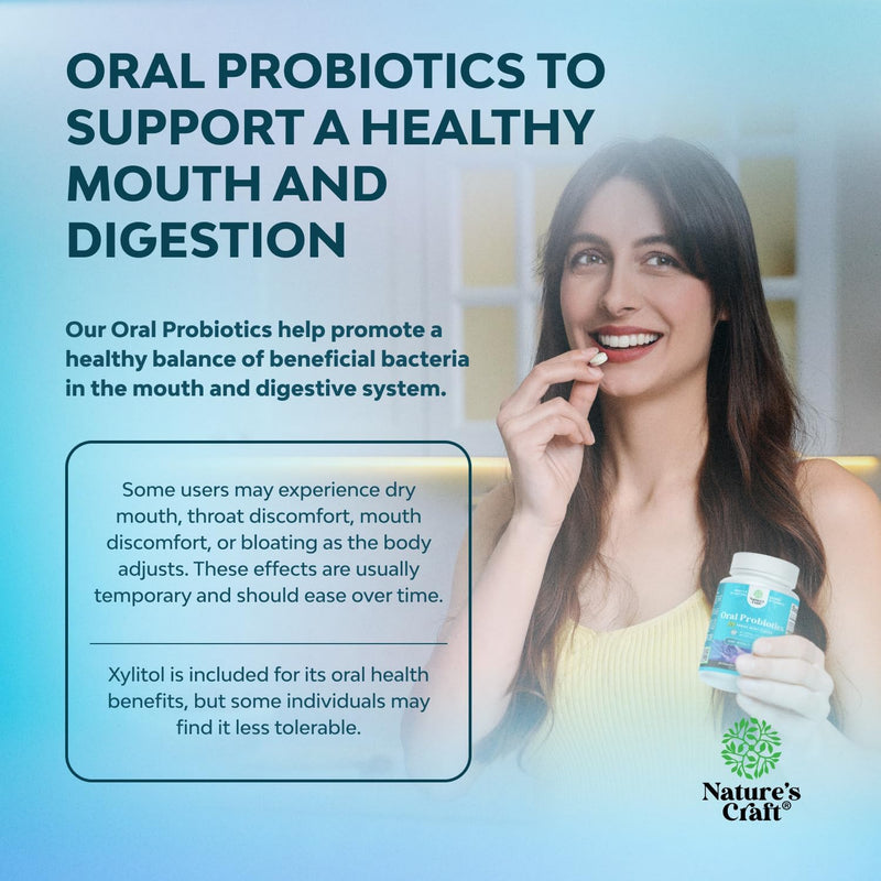 Oral Probiotics for Teeth and Gums - Minty Fresh BLIS K12 Oral Probiotics for Mouth Bad Breath Dry Mouth and Dental Health Support with 3 Billion CFU - Chewable Xylitol Lozenges Mint Flavor (60 Count) 60 Count (Pack of 1)