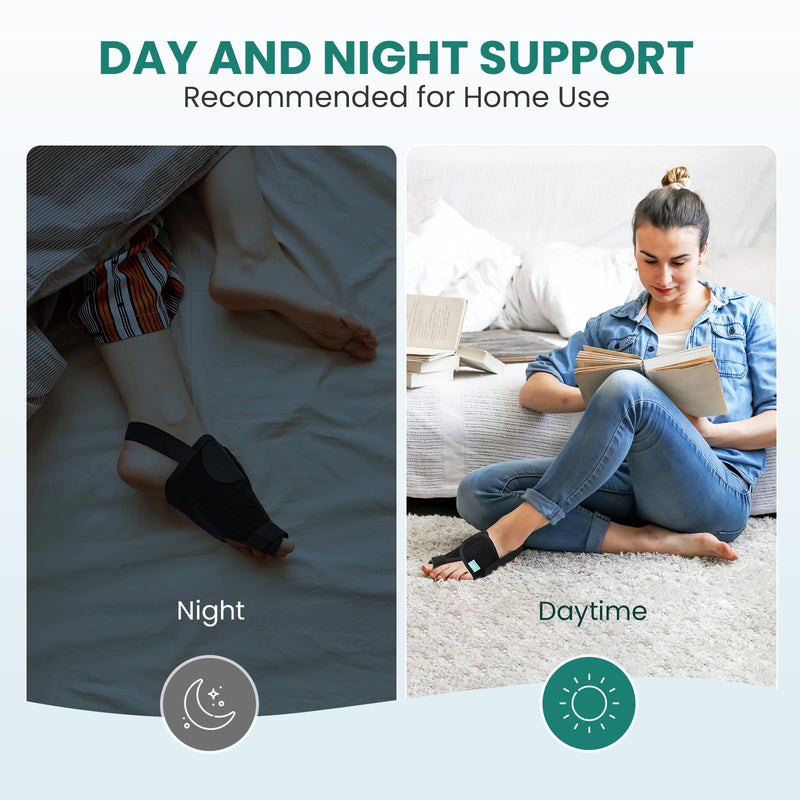 Welnove Bunion Corrector Women Men - 2Pcs Big Toe Straightener, Non-Slip Strap Bunion Splints for Day Night Support - Comfortable Bunion Pads for Pain Relief