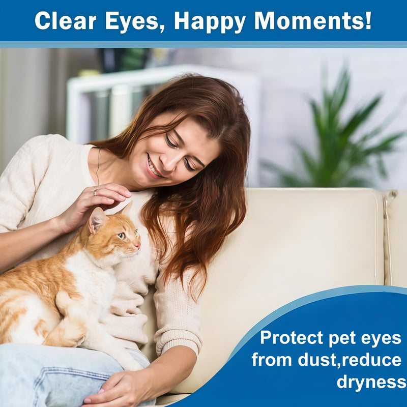 Dog Eye Gel for Gunky Eyes and Dry Eye Drops for Pets,Cat Soothing Eye Gel for Dry Eyes,Pet Eye Care for Dogs and Cats with Dog Eye Cleaner,Effective Eye Drops for Cats and Dogs Eye Gel,5g
