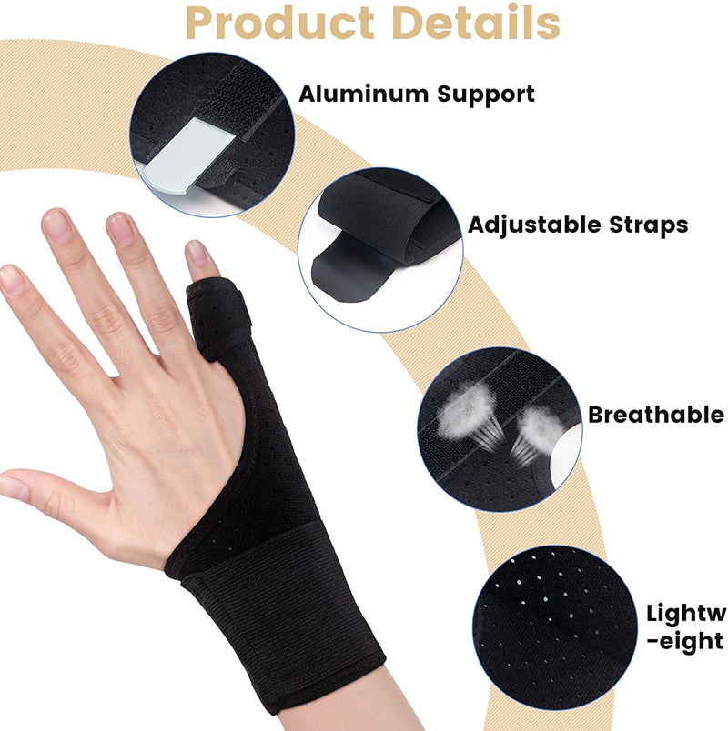 Trigger Finger Splint, Pinky Finger Splints for Broken Fingers, Little Finger Brace Wrist Support for Carpal Tunnel Arthritis Tendonitis Small