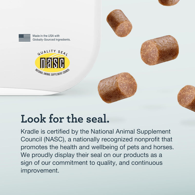 Kradle Skin Recovery Chews for Dogs - Biotin Collagen Zinc + Anti-Itch Spray - Soothes Environmental Skin Irritation - 75 Chews + 4oz Spray 75-Count Chews & 4oz Spray