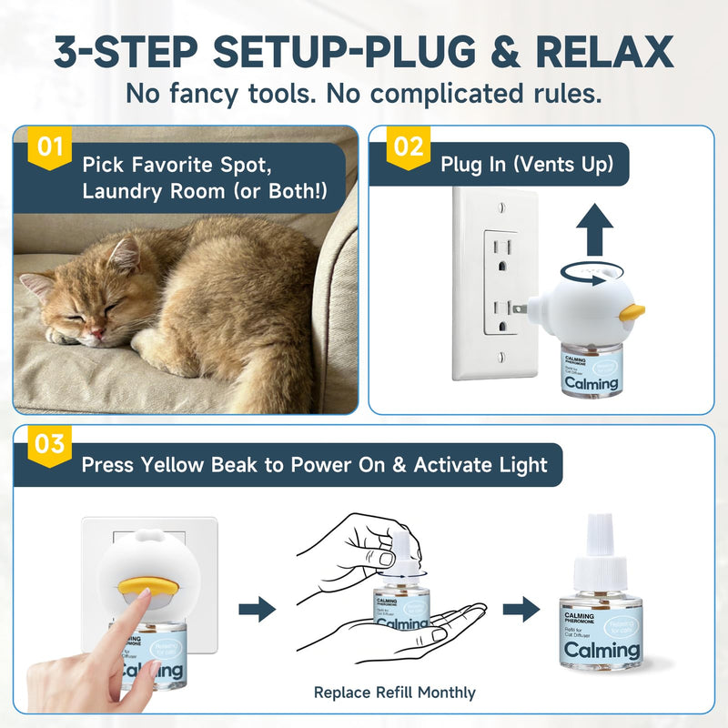 Anti Cat Pee Diffuser Calm Calming Cat Pheromone Pet Diffuser Plug In Spray Relaxer For Cats Anxiety Feromonas Calming Pheromones Relaxing Stress Diffuser Calmer With 4 Refill Peeing Cat Diffusers 2 diffuser,4 refill