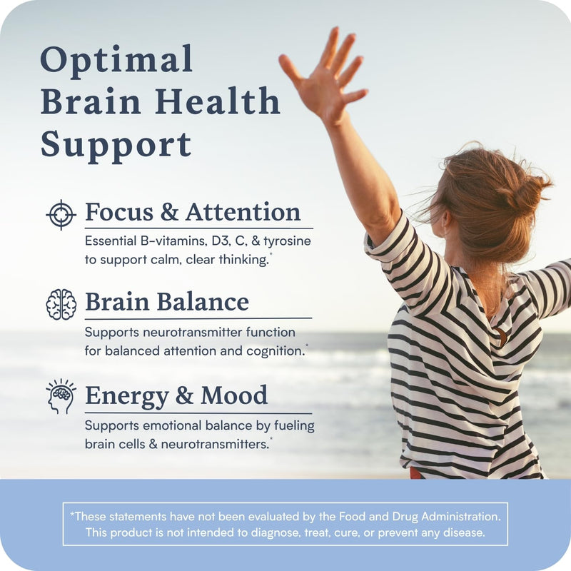 Accentrate Neuro - Brain Health, Methylated Vitamin B Complex, MTHFR | Every B vitamin already in its active form, so your body does not have to convert it first. Supports focus and mood. Teen/Adult