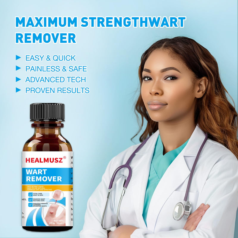 Fast Action Liquid Wart Remover Natural Formula Wart Liquid Designed for Warts, Plantar Wart, Common Wart, Flat Wart, Corn(NDC Code：84010-004-01) - BeesActive Australia