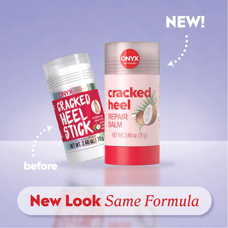 Onyx Professional Cracked Heel Repair Balm Stick for Dry Cracked Feet Treatment, Coconut Scent, 1 pack - Moisturizing Foot Balm, Rolls On, Cracked Heel Treatment 2.46 Ounce (Pack of 1) - BeesActive Australia
