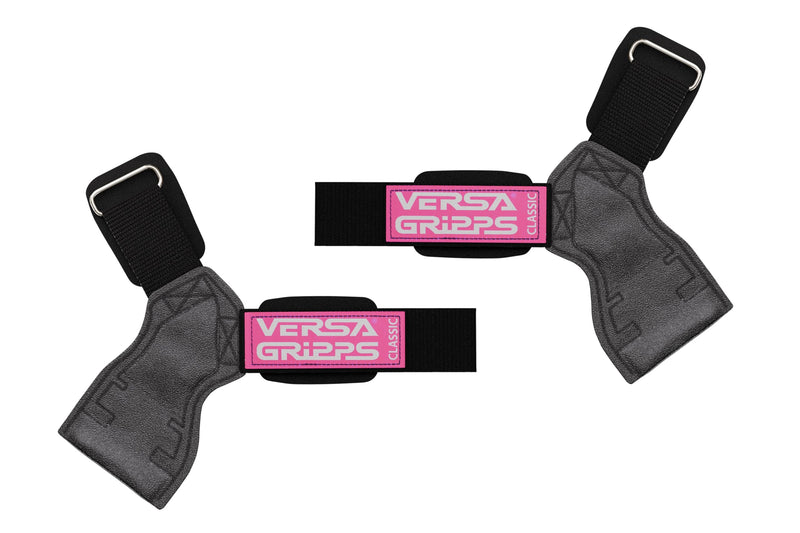 Versa Gripps® Classic, Made in The USA, Wrist Straps for Weightlifting Alternative, The Best Training Accessory Pink Label Med/Large: 7-1/8 to 8 inch wrist - BeesActive Australia