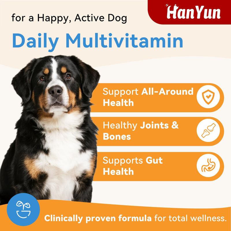 BSLVWG 9-in-1 Dog Multivitamins Chewable,100 Count Dog Vitamins and Supplements Hip & Joint, Pet Immune Support, Skin & Coat, Gut & Heart Health - Senior & Puppy Multivitamin Pet Supplement