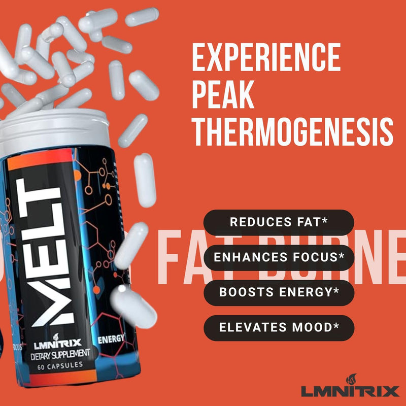 MELT EXT - Extreme Thermogenic Fat Burner - Powerful Weight Loss Aid, Stronger Than Most Diet Pills - True Plateau Destroyer - Lose Weight Fast for Men and Women - Real Results - 60ct - BeesActive Australia