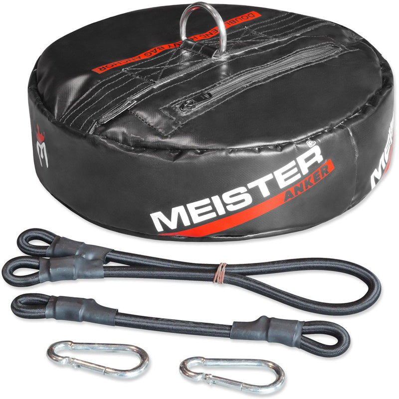 Meister Anker Double-End Boxing Heavy Bag Floor Anchor ANKER w/ 10" & 24" Bungees