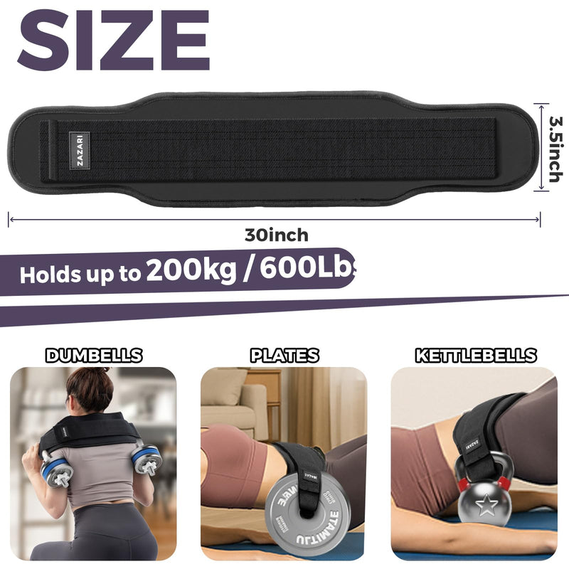 Hip Thrust Belt with Non-Slip Padding – Comfortable Hip Protection, Effective Glute & Booty Builder for Dumbbells, Kettlebells, or Plates – Portable for Home & Gym Workouts - BeesActive Australia