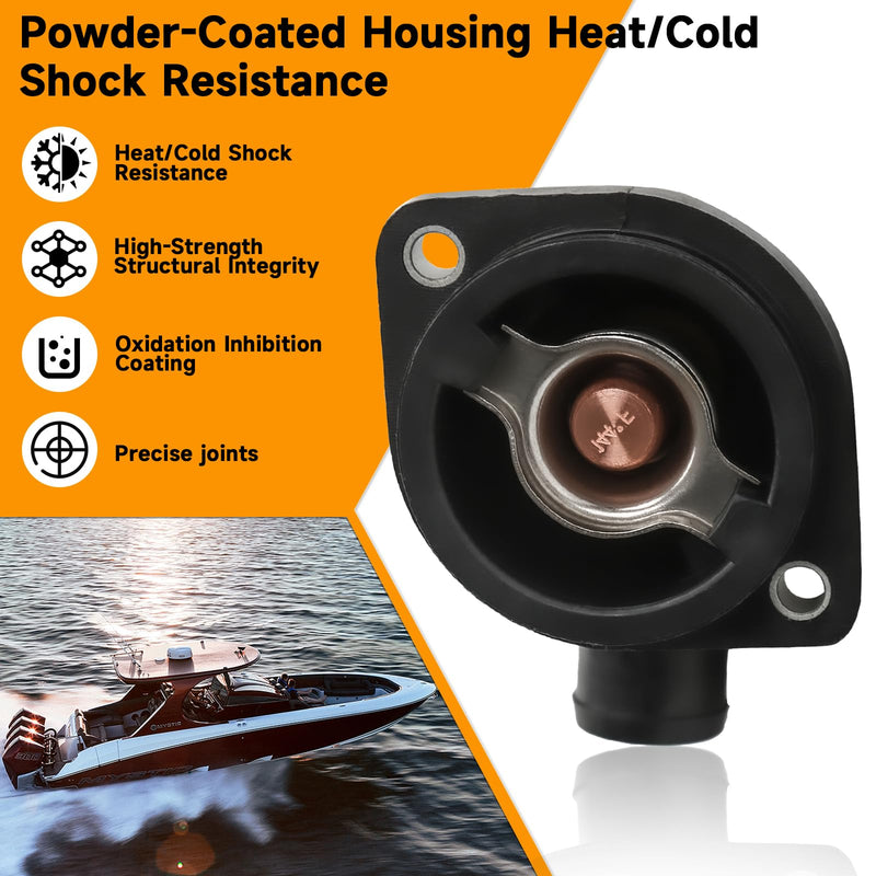 Thermostat Housing Assembly Fit for Mercury Marine 135-300 HP 135-300 Verado Outboard Motors OEM Parts 892864T04 8M0174561 Sierra 18-3631 Boat Engine 892864T04 Mercury 135-300 HP - BeesActive Australia