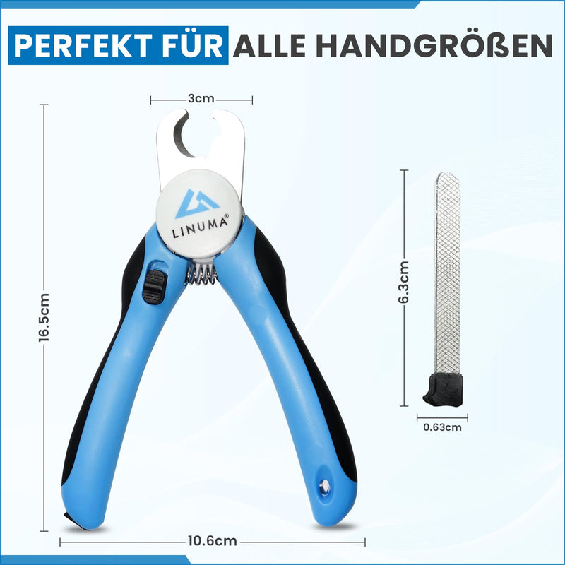 LINUMA® Dog Claw Cutter - Claw Scissors for Dogs, Dog Claw Cutter, Dog Nail Scissors, Claw Grinder, Dog Claw Scissors, Grooming & Claw Care for Dogs, Cat Claw Cutter Light Blue - BeesActive Australia