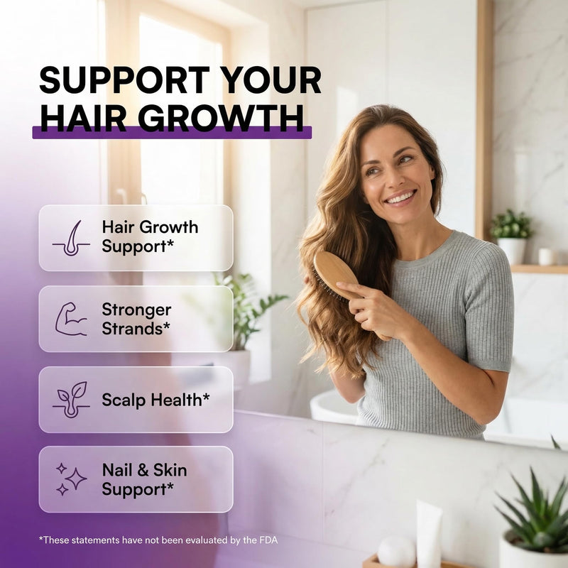 Biotin Gummies for Hair Growth, Hair Vitamins for Women with Collagen Keratin Zinc Saw Palmetto Horsetail Astaxanthin Pumpkin Seed MSM Grape Seed Iron Vitamins A D E, GrowVana by Clean Nutra 90 Count
