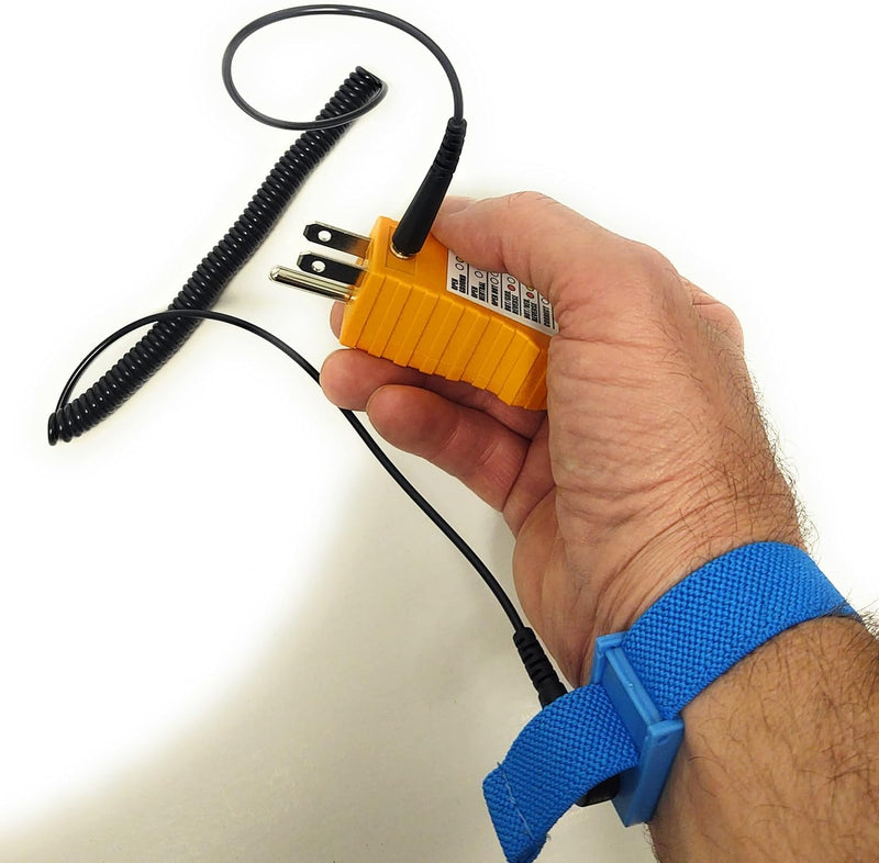 ESD Ground Point & Outlet Circuit Tester, ESD Grounding Wristband for Controlling Static Electricity (1 Set) (STI-61-038) - BeesActive Australia