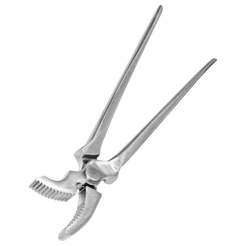 Equine Farrier Clincher Tool, 13-Inch Curved Jaw, Premium Chrome Vanadium Steel, Horse Hoof Nail Clinching, Professional Equestrian Farrier Supplies, Hoof Care & Grooming Kit for Horse Maintenance. - BeesActive Australia