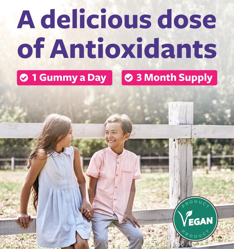 Sambucus Elderberry Gummies for Kids - Kids Immune Support Gummies with Black Elderberry Vitamin C and Zinc for Daily and Seasonal Wellness - Vegan Non-GMO & Lab Verified (3 Months Supply) Kids 90 Count
