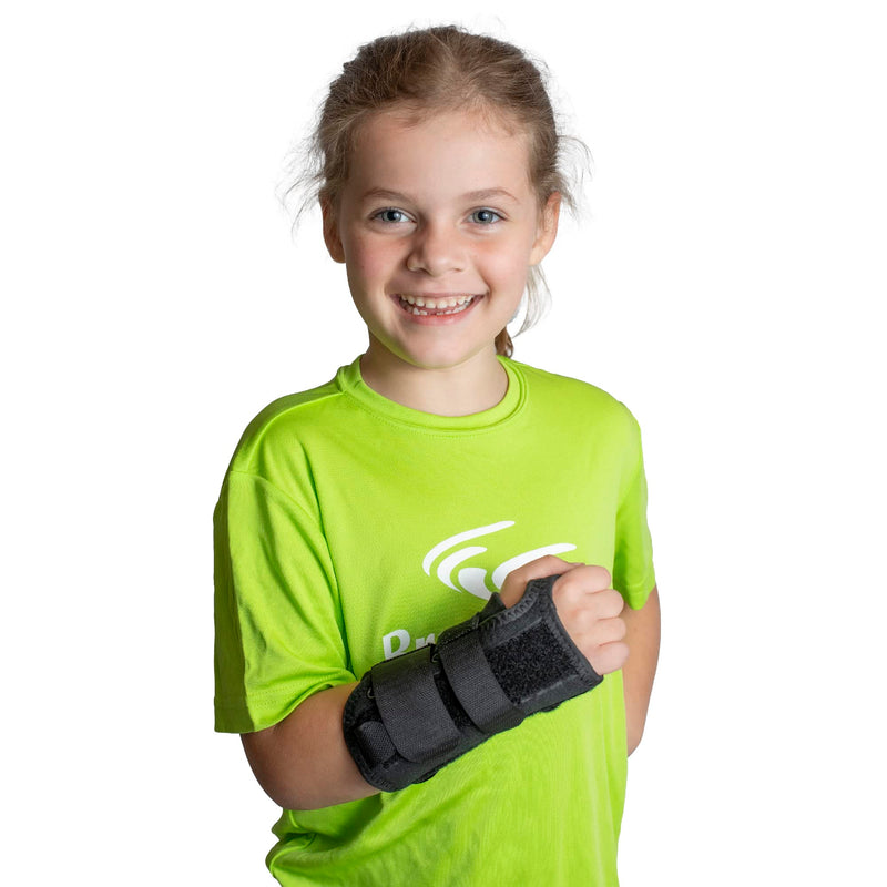 Brace Direct Kids Lace-Up Wrist Brace for Sprains Strains Carpal Tunnel De Quervain's - Pediatric Support Splint for Youth Injury Recovery - Ages 18M-7Y - LEFT WRIST (Circumference 4-5.5")