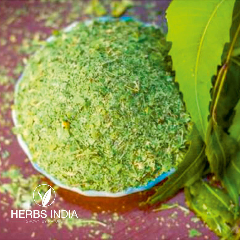 Neem Leaves Crushed (Not Powder), Good to Make Fresh Neem Leaf Tea 300 Grams (10.6 Oz), Herbal Supplements - HerbsIndia 10.6 Ounce (Pack of 1)