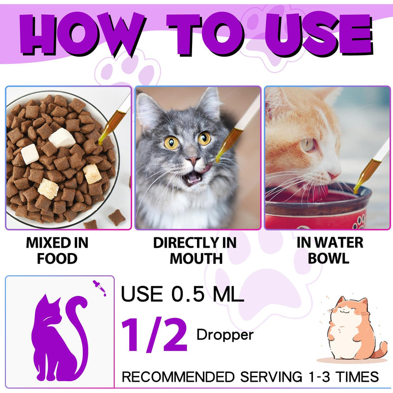15-in-1 Cat Multivitamin Drops, Vitamins and Supplements for Cats - Liquid multivitamins for cats support immune health, hip and joint health - BeesActive Australia