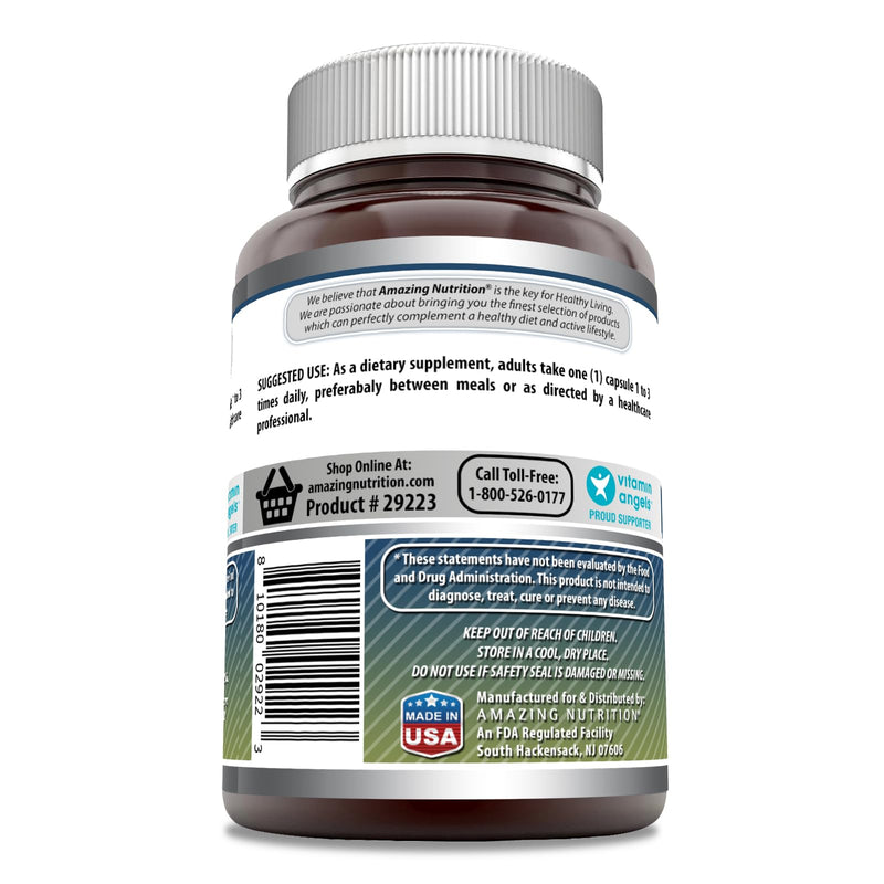 Amazing Formulas L-Glutamine Amino Acid Supplement | 500 Mg | Capsules | Non-GMO | Gluten-Free | Made in USA (1 Pack | 120 Count) Unflavored 1 Count (Pack of 1) - BeesActive Australia