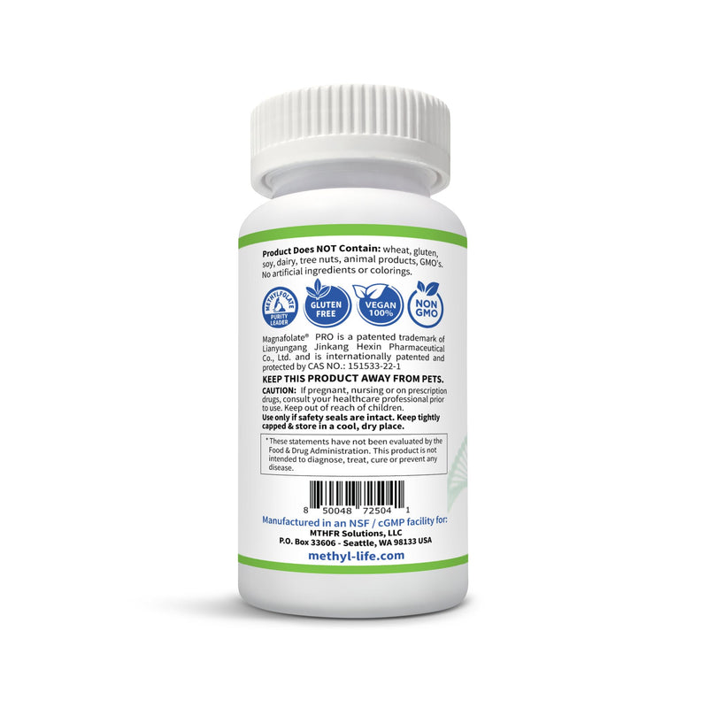 Methyl-Life® B-Methylated Chewable – 3 mg L-Methylfolate + Methyl B12 Sublingual Tablets (Methylcobalamin) | Active Folate & Vitamin B12 | Vegan, Non-GMO, Gluten-Free