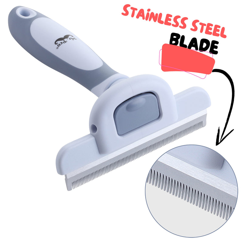 Mr. Pen- Dog Brush for Shedding, Stainless Steel Blade, Pet Grooming Brush, Dog Shedding Brush, Cat Brush for Shedding, Dog Grooming Brush, Dog Deshedding Brush, Cat Grooming Brush, Cat Shedding Brush - BeesActive Australia