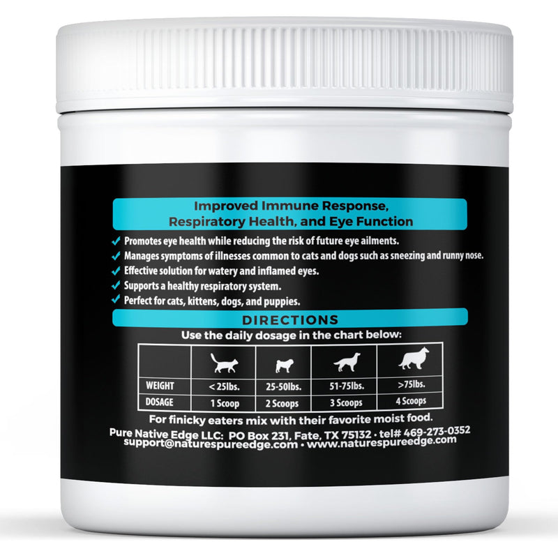 L-Lysine Powder for Cats and Kittens, Chicken Flavored Lysine Supplement for Cats and Kittens and Dogs to Support Immune Health, Normal Eye Function and Respiratory Health, Extra Large 125 Grams.