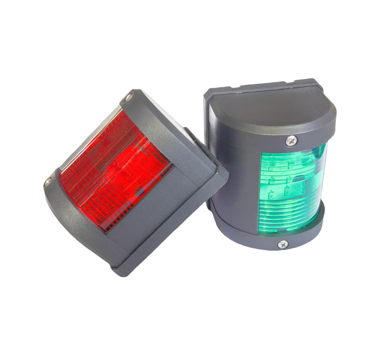 Boat 12V/24V Navigation Signal Light, IP66 Waterproof LED Indicator Red & Green (Pair) for Marine Yacht Accessories (Red+Green) Red+Green