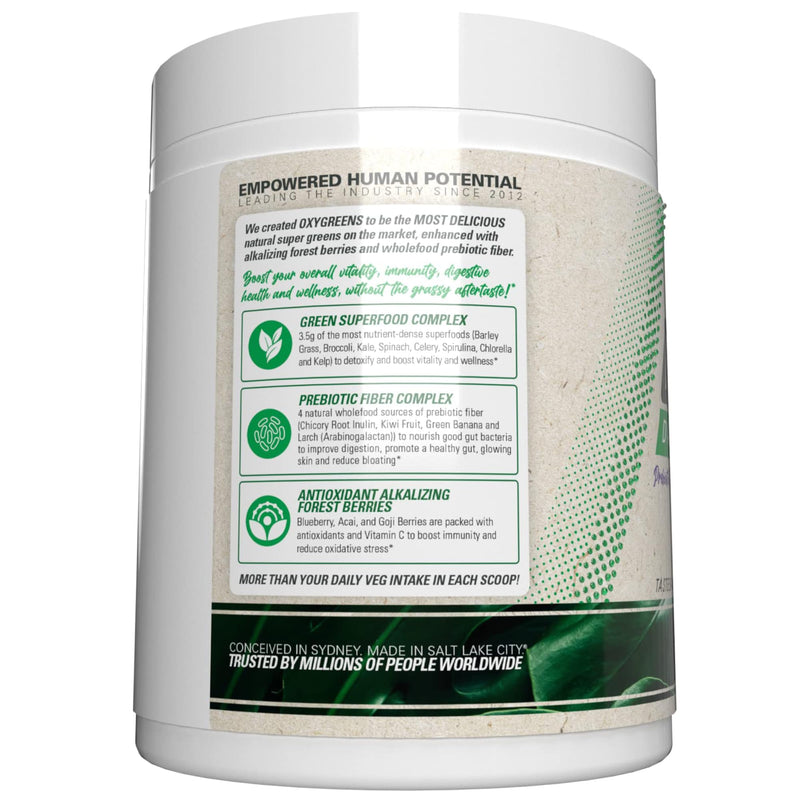 EHP Labs OxyGreens Super Greens Powder ‚Äì Daily Greens & Superfood Supplement with Spirulina, Chlorella, Prebiotics, Digestive Enzymes, Antioxidants ‚Äì 30 Servings (Forest Berries) Forest Berries 30 Servings (Pack of 1) - BeesActive Australia