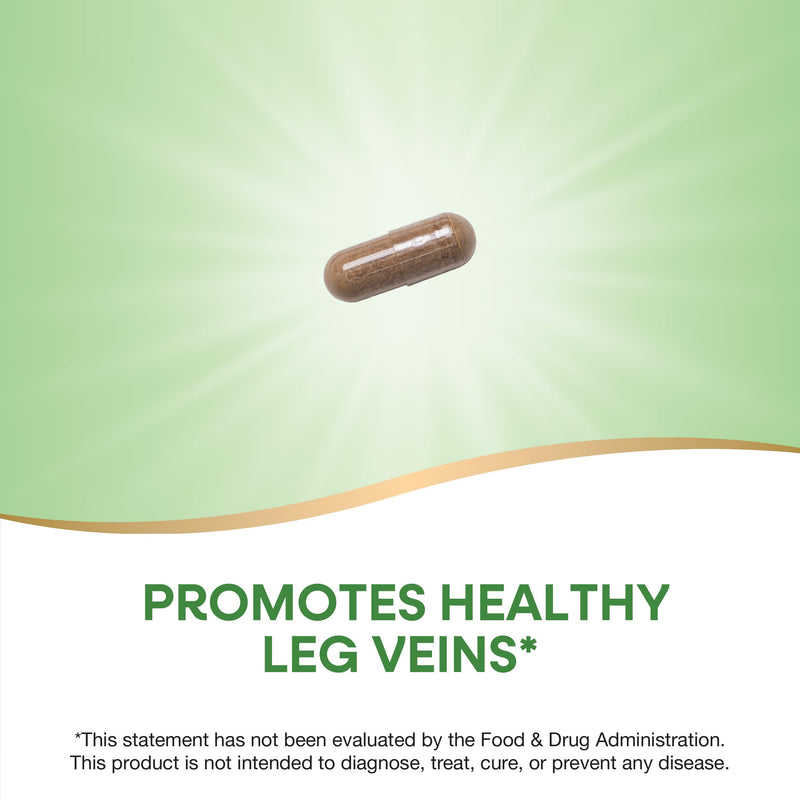 Nature's Way Standardized Horse Chestnut, Premium Extract, Promotes Healthy Leg Veins*, 250 mg per Serving, Vegan, 90 Capsules (Packaging May Vary) 90 Count (Pack of 1) - BeesActive Australia