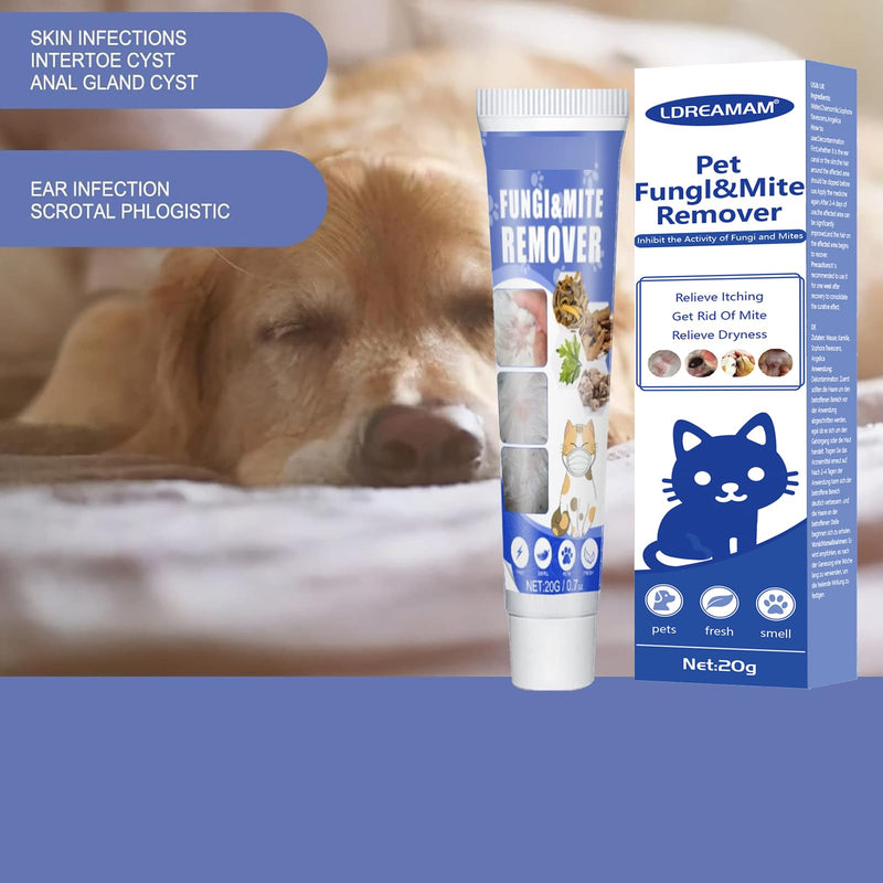 Dog Anti Mite Cream, Pet Mite Repellent Cream, dog mite remover, pet mite repellent cream, anti-itch treatment for pets, dog mite remover, mild, safe solution for the 20g - BeesActive Australia