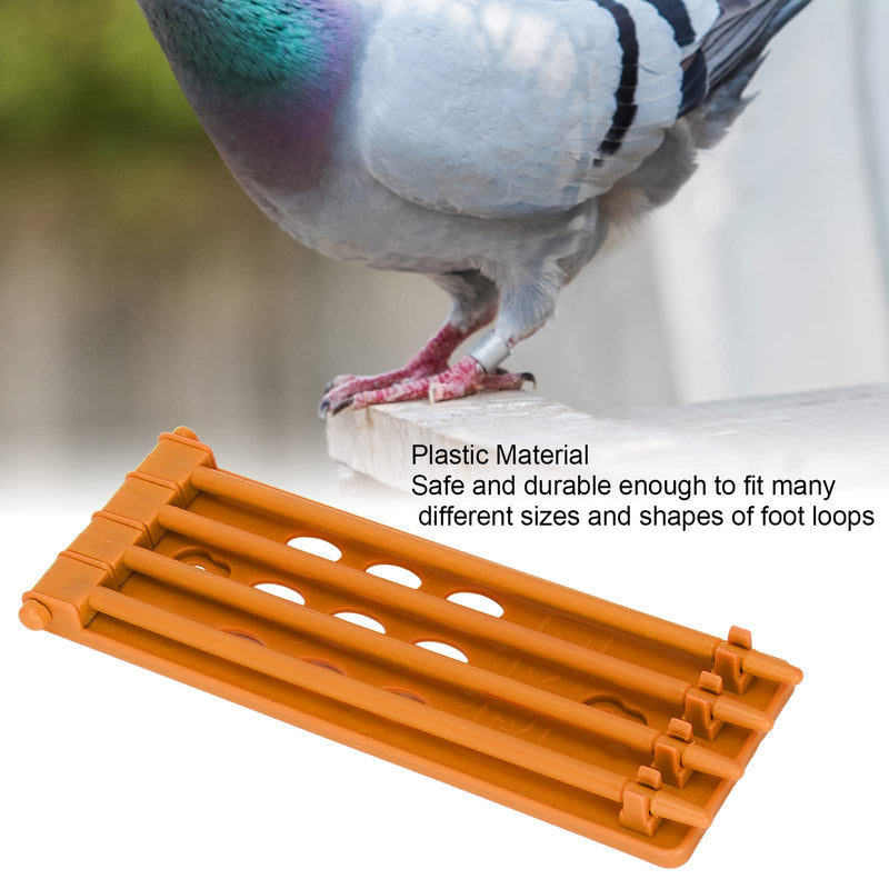 2Pcs Pigeons Foot Ring Holder, Plastic Pigeon Leg Ring Holder Bands Rack Frame for Parrots Racing Pigeon Carrier Pigeon yellow - PawsPlanet Australia