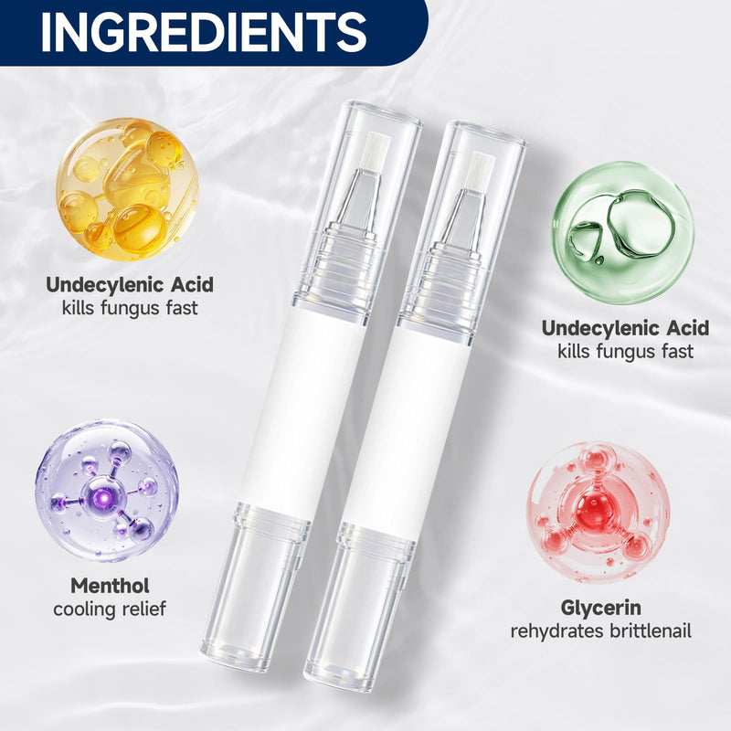 Nail Repair Pen with Lauric Acid and Glycerin—Strengthens brittle nails, providing cooling relief for toenails and fingernails - BeesActive Australia