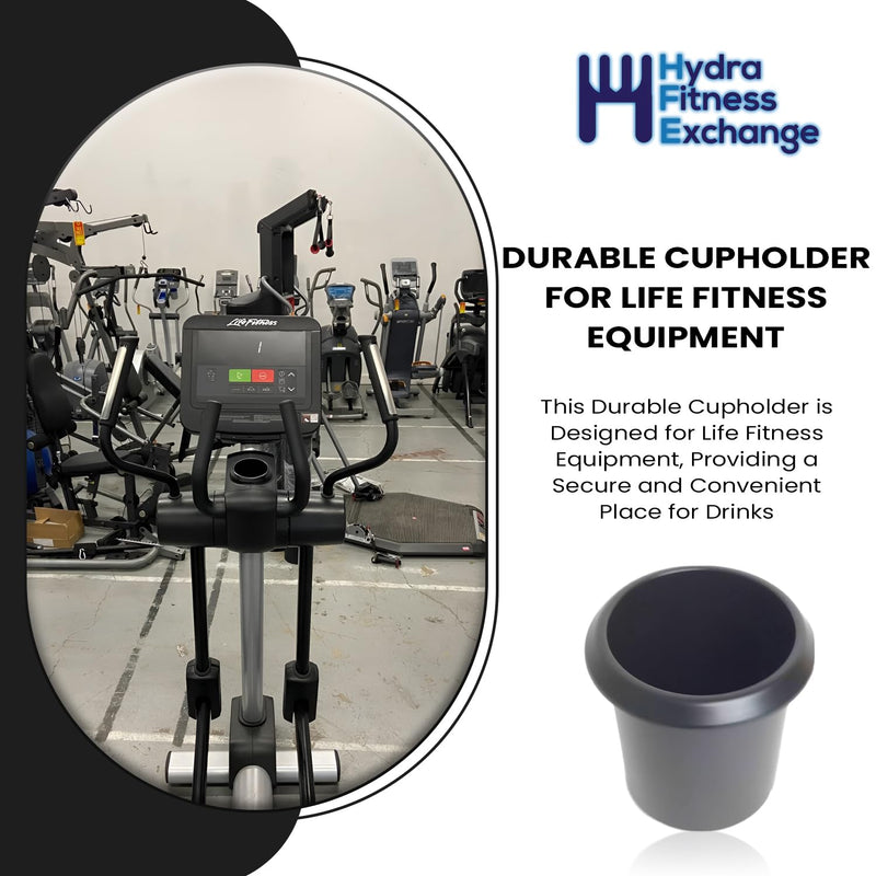 Charcoal Gray Cupholder 1001034-2400 Works W Life Fitness Integrity Elliptical