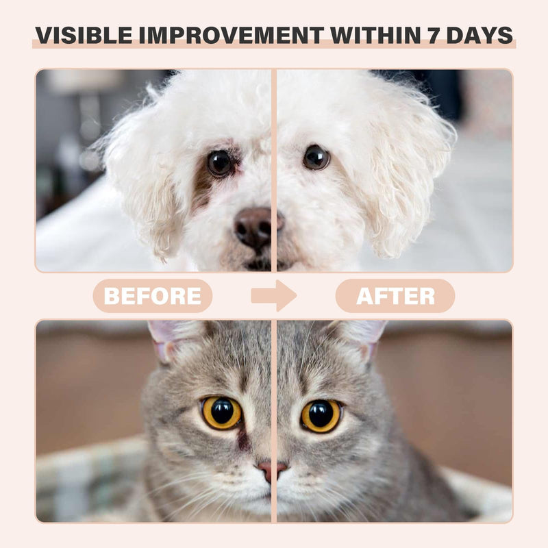 Pet Tear Stain Remover Balm with Pro Powder Brush,Eye Care for Dogs and Cats, Natural Safe Repel Tears,Gently Cleanses Effective & Non-Irritating,30g 30g