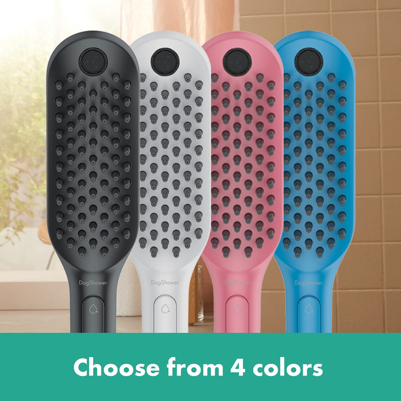 hansgrohe DogShower - dog shower with 3 jet types, shower head for dogs for grooming with petting nubs, 26640700, matt white matt white dog shower - BeesActive Australia