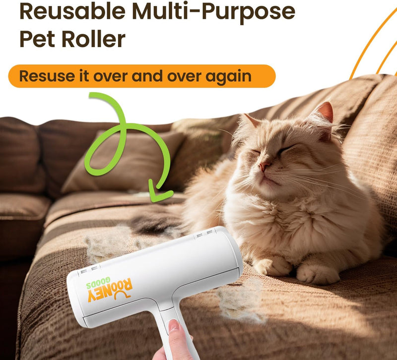 Pet Hair Removal Tool and Reusable Lint Roller – Dog and Cat Fur Remover for Furniture, Car, Couch, Sofa, and Clothing – Portable and Multi-Surface Pet Hair Roller - BeesActive Australia