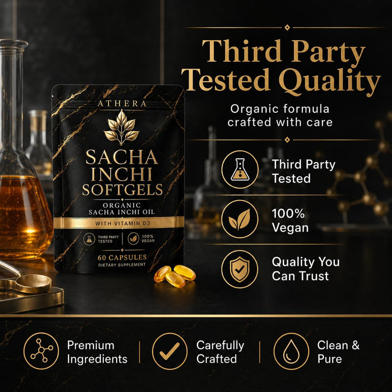 Athera Softgels | Organic Sacha Inchi Oil & Vitamin D3