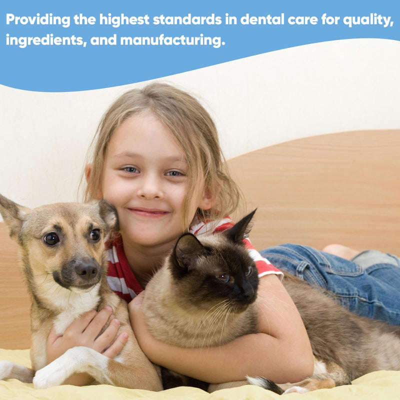 Dog Teeth Cleaning Wipes, 2 Pack Pet Dental Finger Wipes for Dogs & Cats, Convenient Remove Plaque and Tartar & Freshens Breath Dog Dental Teeth Wipes (60pcs x2) - PawsPlanet Australia