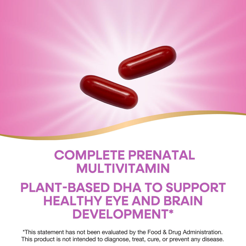 Nature's Way Alive! Prenatal Multivitamin Softgels for Women, 60 ct | 100% or More Daily Value of 15 Vitamins & Minerals with Plant-Source DHA and Folate for Eye and Brain Development*