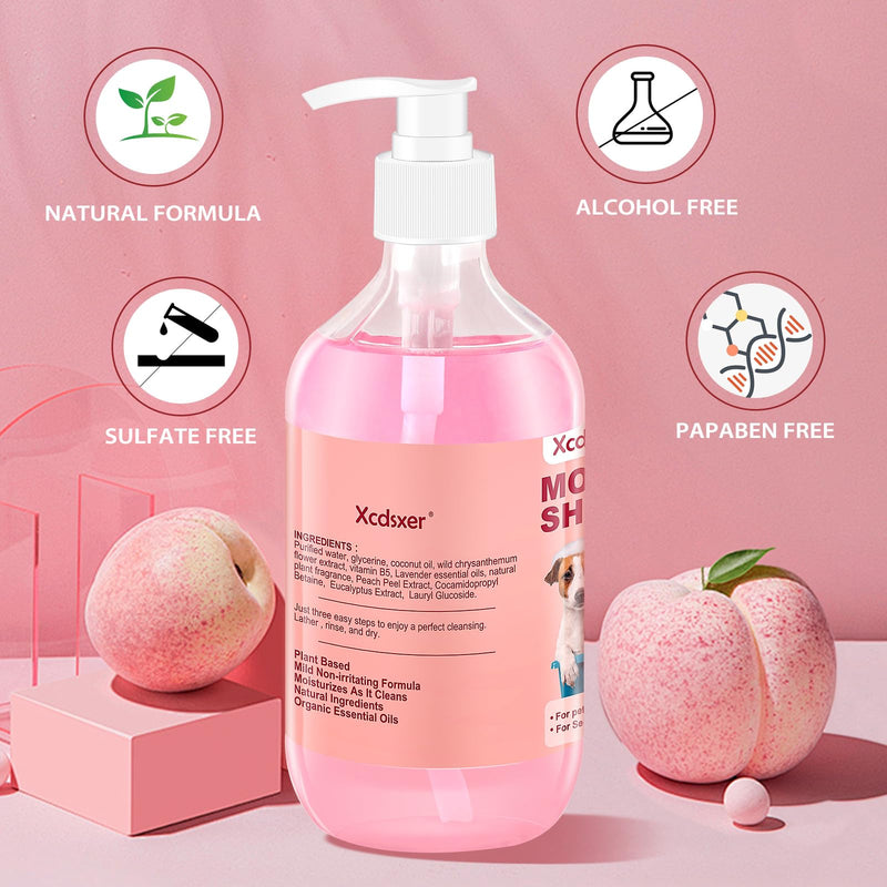 Pet Shampoo Soothe Sensitive Skin, Grooming Shampoo for Dogs and Cats, Pet Friendly Formula Deodorizing Dog Shampoo- Pet Supplies by Xcdsxer (17 Oz) - PawsPlanet Australia